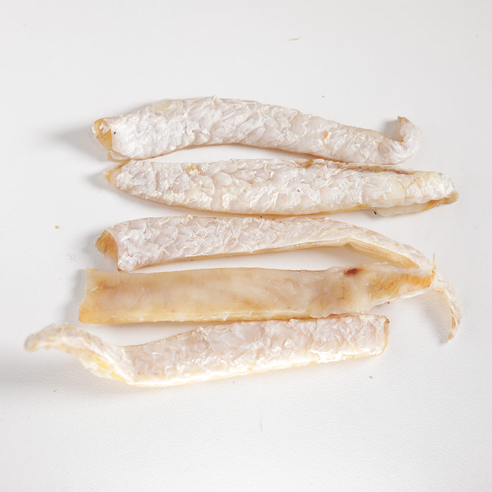 Barramundi fish strips for dog treats and meal toppers