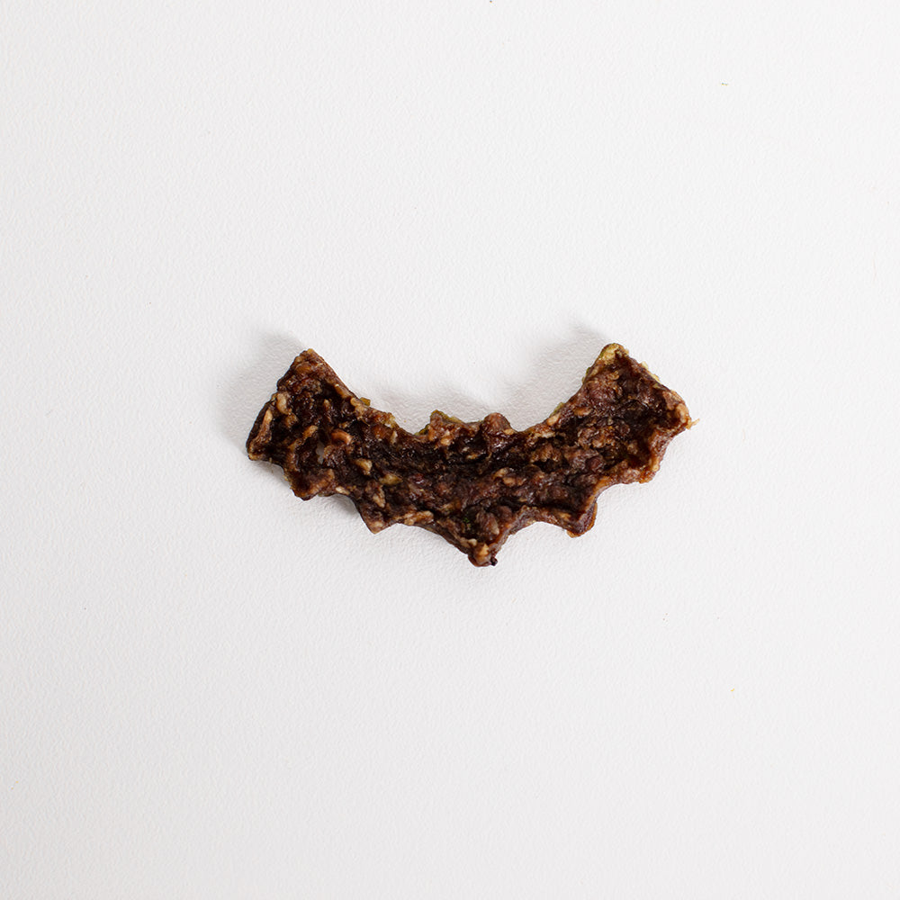 Bat Shaped Beef Jerky dog treats for halloween 