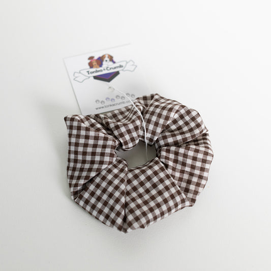 Scrunchie | Brown Gingham