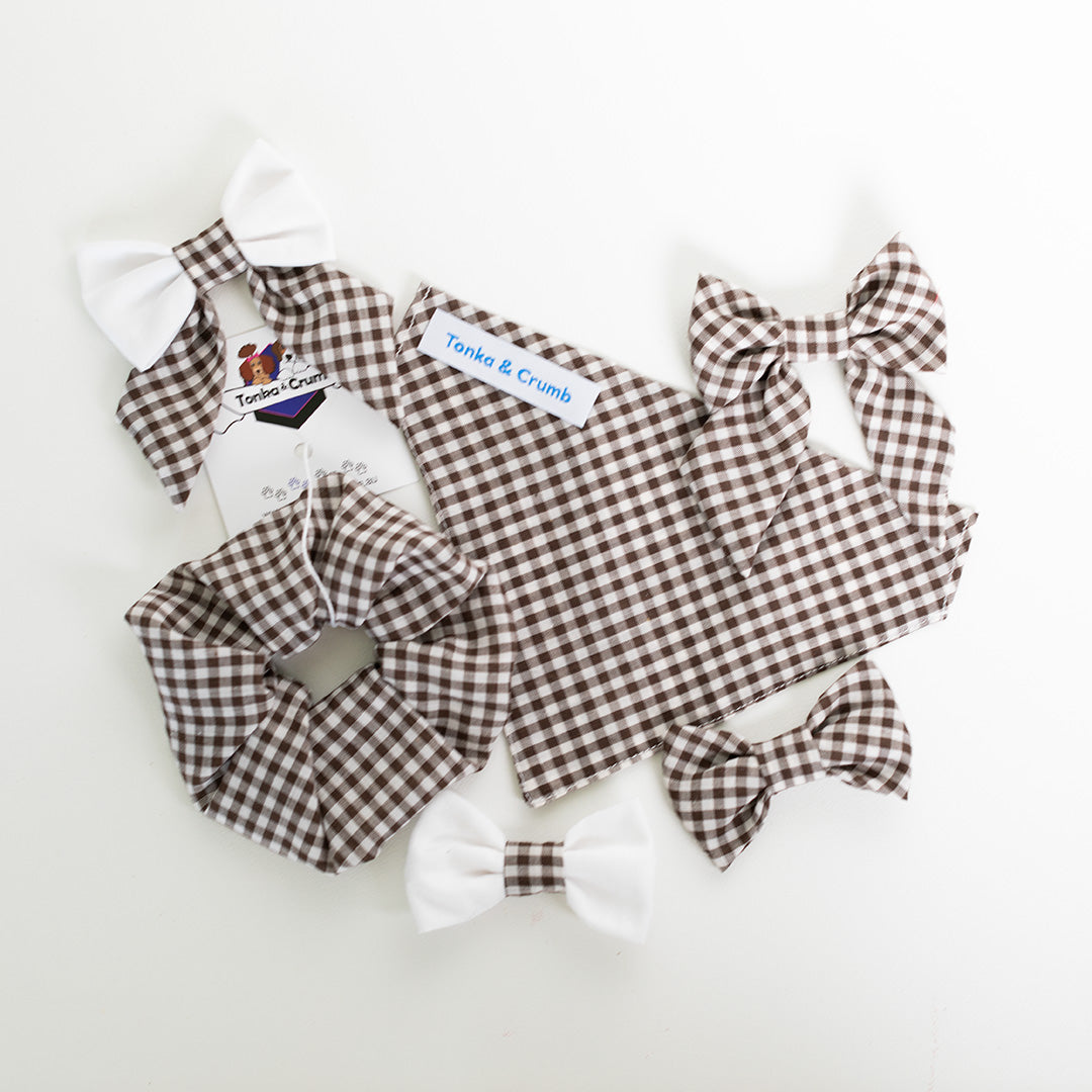 Scrunchie | Brown Gingham