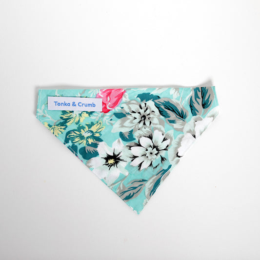 Pet Bandana | Blooming Aquamarine