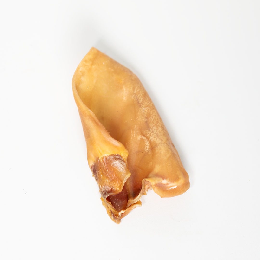 Dog chew dehydrated pig ear