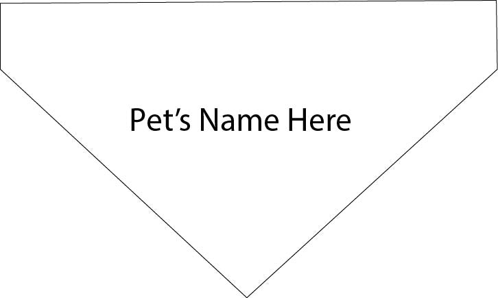 Personalise pet bandana instructions