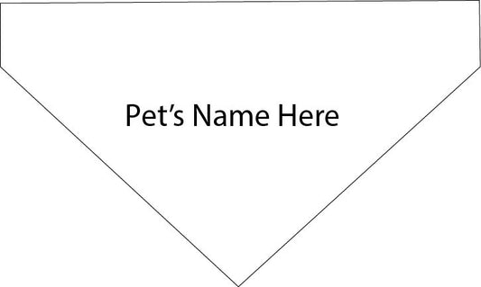 Personalise pet bandana instructions