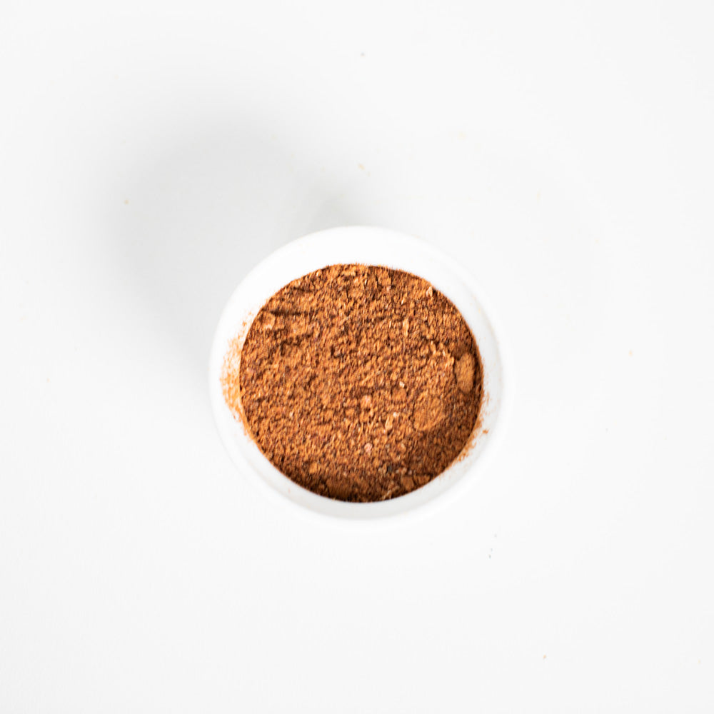 Top view pork liver meal topper for dogs