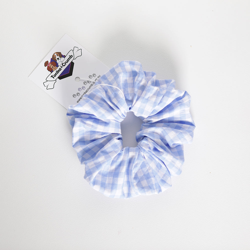 Scrunchie | Baby Blue Gingham