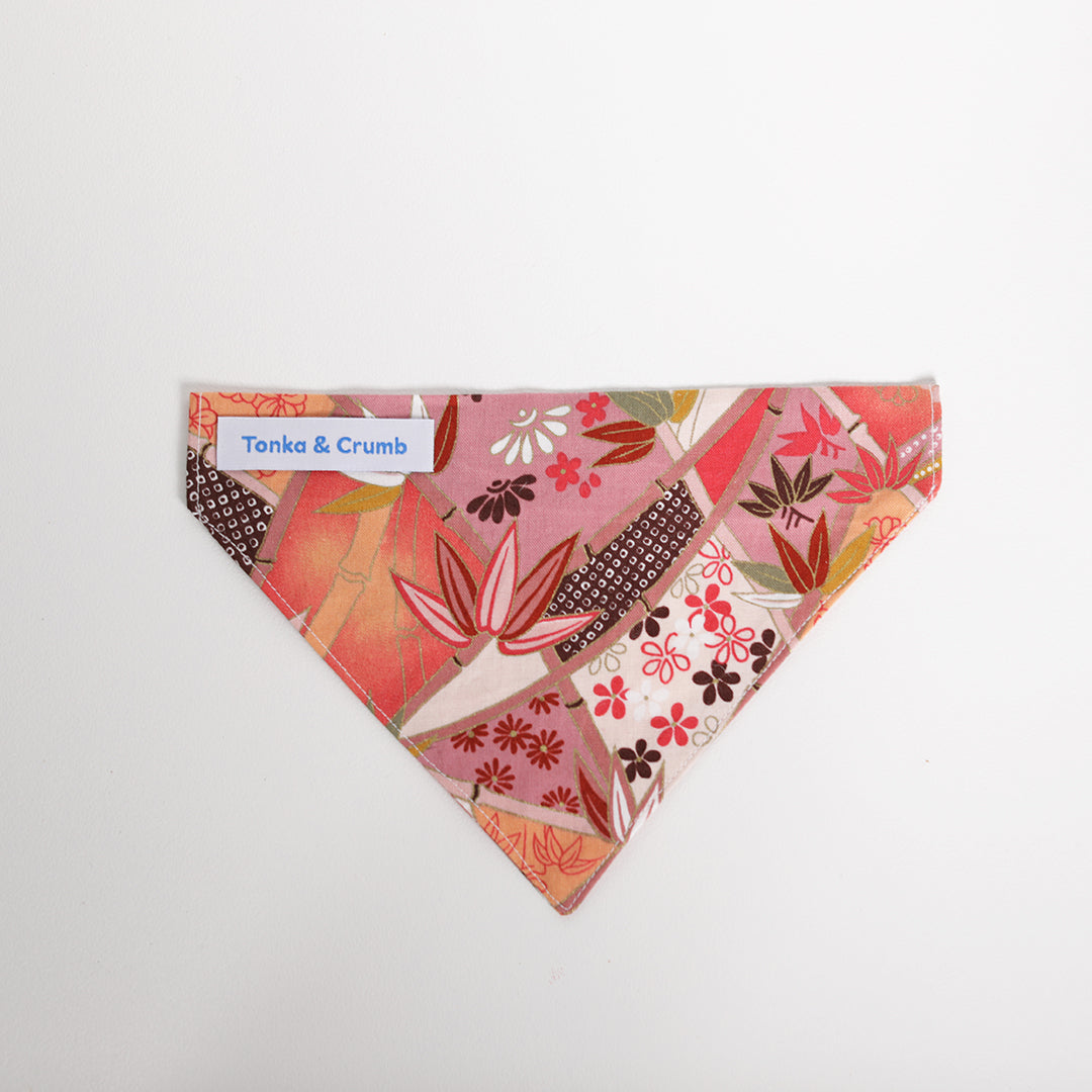 Pet bandana made from Japanese fabric